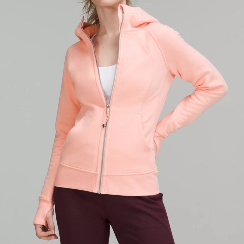 Lululemon dew pink full zip scuba